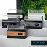 thumbnail of Arendo Eierkocher 6-fach, 400 W, Edelstahl, Warmhaltefunktion, Härtegrad einstellbar, für 6 Eier, grau