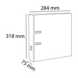 thumbnail of Exacompta - Réf. 918415B - Carton de 20 classeurs à levier A4 - Dos 80mm - Mécanique 80mm - 32 x 29 x 8 cm - Framboise