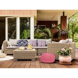 thumbnail of PREMIUM XXL Sitzhocker Pouf  ø 55cm  Strickpouf Indoor u. Outdoor - pflegeleicht & nachhaltig : pink - rosebloom