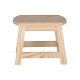 thumbnail of WellHome - Sgabello OVALE grande in finitura legno senza vernice 30x22x24 cm