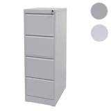 thumbnail of Hängeregisterschrank | HxBxT 134x46x62 cm | Format Legal + A4 abschließbar | Weiß | Aktenschrank Büroschrank Stahlschrank