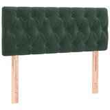 thumbnail of vidaXL Boxspringbett mit Matratze & LED Dunkelgrün 120x200 cm Samt