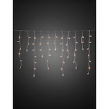thumbnail of Konstsmide Cortina de luz LED ice rain, 200 diodos blanco cálido, 24 V, transformador para exteriores, cable transparente
