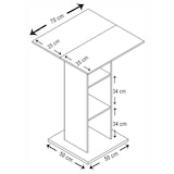 thumbnail of VCM Bartisch Standos Weiß H. 108 x 70 x 70 cm