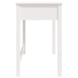 thumbnail of vidaXL Schreibtisch mit Schubladen Weiß 100x50x78 cm Massivholz Kiefer
