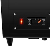 thumbnail of Romux® Vitrina Pastelera Expositora Refrigerada 2 Estantes con 2 Puertas Correderas Negra 100 Litros Ventilada | Vitrina Sobremesa Cristal Curvado