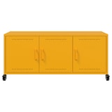 thumbnail of Helloshop26 - Meuble TV multimédia étagère télévision buffet téléviseur salle à manger salon chambre jaune moutarde 100,5 x 39 x 02_0027649