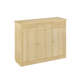 thumbnail of 90.50-25 Highboard Kommode Anrichte Kiefer Sideboard natur 3 Schubladen, 3 Türen