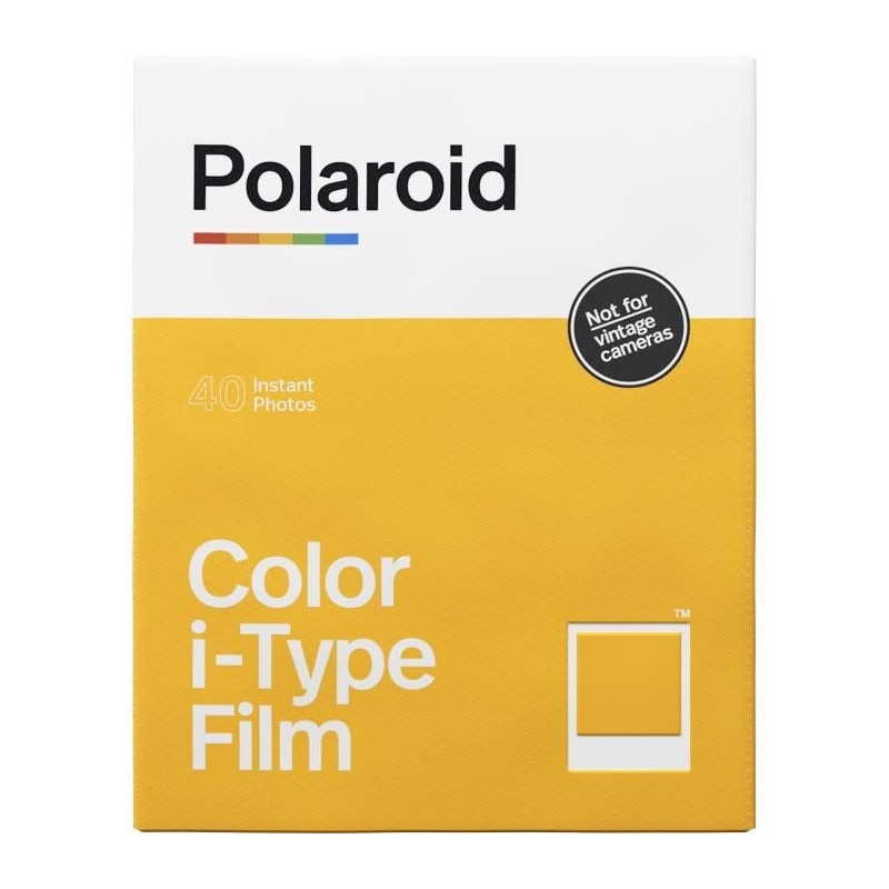 Polaroid - Multipack De Films Instantanes Couleur I-type - 40 Films - Asa 640 - Developpement 10 Mn - Cadre Blanc