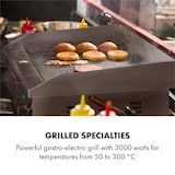 thumbnail of Grillmeile 3000R Elektrogrill 3000W Platte 54,5x35cm geriffelt Silber-Metallic