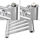 thumbnail of Elektrischer Badheizkörper mit Heizstab 600W 400x800 mm Chrome gerade mit Seitenanschluss & Thermostat Digitalanzeige LuxeBath