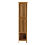 thumbnail of Teak-Hochschrank HWC-M70, Badschrank, 2 Türen 5 Fächer, hochwertiges B-Grade-Teak (Kernholz, 20-30 Jahre) 181x41x35cm