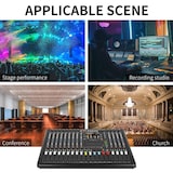 thumbnail of Table De Mixage Audio 14 Canaux Bluetooth Avec Effets DSP Et USB Noir YONIS