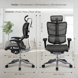 thumbnail of Ergonomische Bureaustoel Norfolk grijs