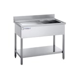 thumbnail of Fregadero inox de 120cm con estante – 1 Cubeta Escurridor a la Izquierta