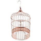 thumbnail of Käfig Spardose Geldbox roségold metall Vogelkäfig Hochzeit Geburtstag