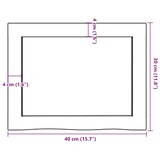 thumbnail of vidaXL Wandregal 40x30x(2-4) cm Massivholz Eiche Unbehandelt