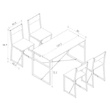 thumbnail of VCM Essgruppe Insasi Weiß H. 85 x B. 120 x T. 60 cm