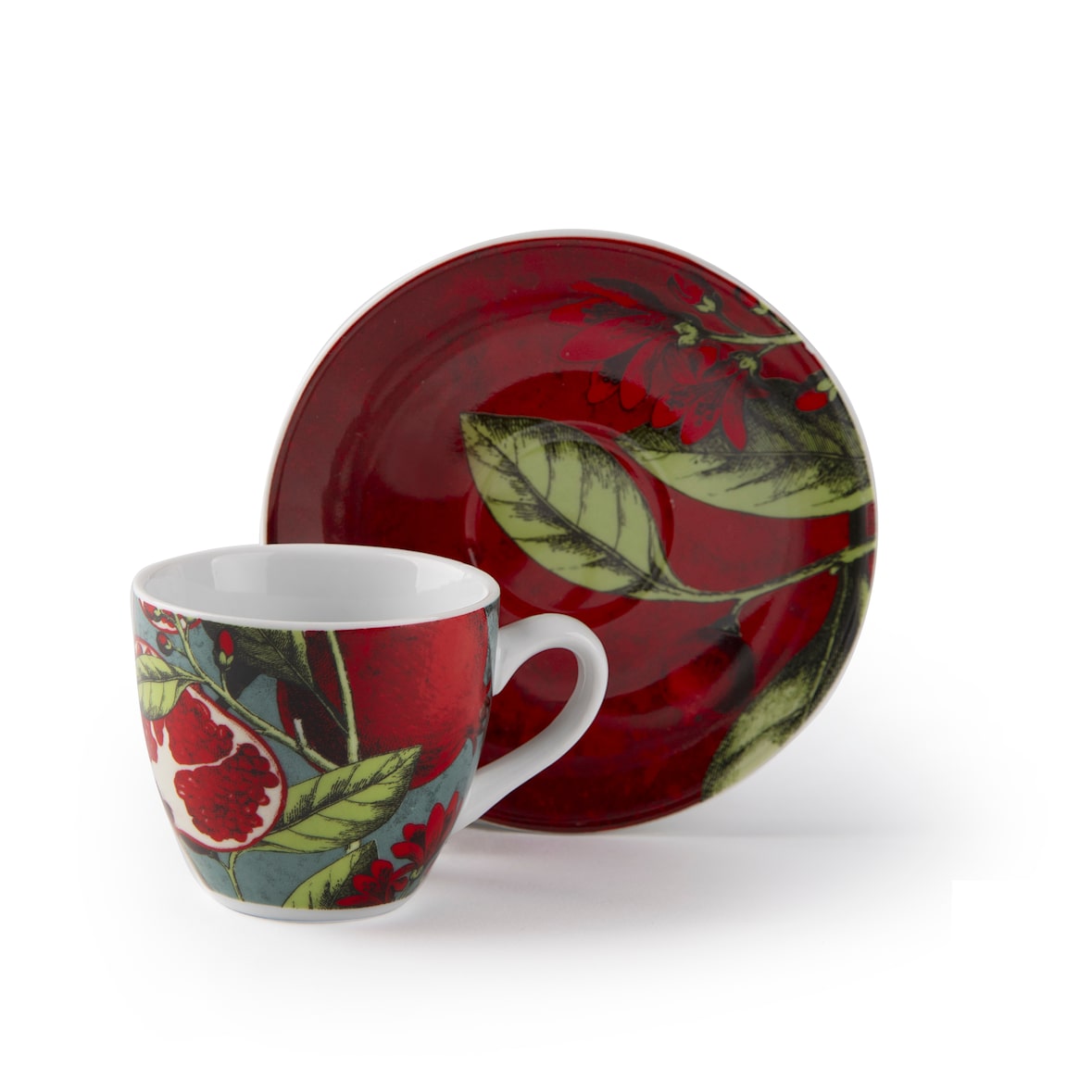Excelsa Set 6 tazze caffè Granada porcellana 10 cl multicolore