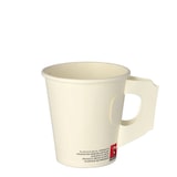 thumbnail of 20 X 25 Trinkbecher mit Henkel, Pappe 0,18 l Ø 7,3 cm · 7,8 cm weiss