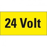 thumbnail of Aufkleber I Warnschild 24 Volt, RoHS konform, Folie, selbstklebend, 52x26mm, 10/Bogen