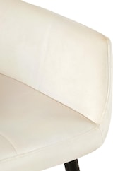 thumbnail of 4er Set Esszimmerstühle Emia creme/Samt