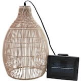 thumbnail of Lumisky HOLIDAY hanglamp op zonne-energie, 42 cm hoog, 5 m lang Polyrotan Beige