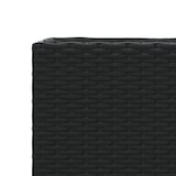 thumbnail of vidaXL Pflanzkübel mit 2 Töpfen 2 Stk. Schwarz 72x30x32 cm Poly Rattan