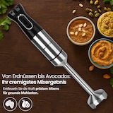thumbnail of Emerio Stabmixer 1000W – Regelbare Geschwindigkeit – HB-132381 Schwarz / Edelstahl
