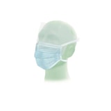 thumbnail of 600 Suavel Antifluid OP-Masken - latexfrei - blau - 4-lagig - Typ II R - Mundschutz