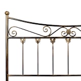 thumbnail of Cabecero de forja Córdoba, color Negro-Oro. Cabezal para cama de 135 cm, Cama 140 cm x 125