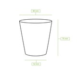 thumbnail of BIOZOYG 1000 Stück Kaffeebecher 150ml / 6oz Einwegbecher Pappbecher weiß mit Bedruckung, kompostierbar nachhaltig Partybecher Trinkbecher Biobecher