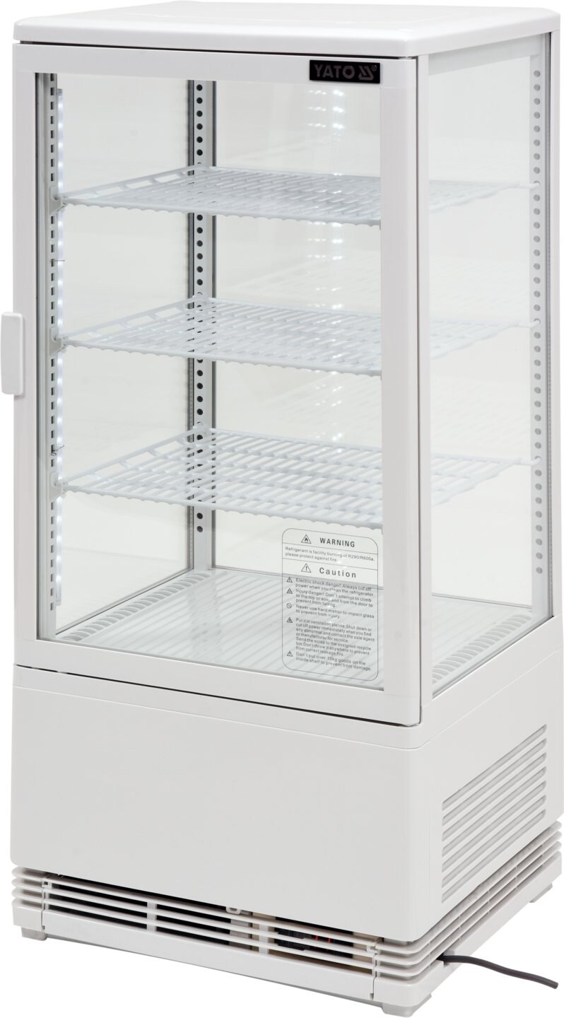 Kühlvitrine, Temperaturbereich -0 ~ +12 ˚C, 180W, 78L, 42x38x96cm