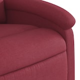 thumbnail of vidaXL Massagesessel Weinrot Stoff