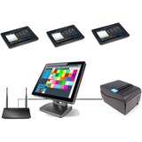 thumbnail of Netzwerk Mobiles Kassensystem für Restaurant: 3 Kellnerterminal, Bondrucker, 15" Hauptkasse