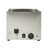 thumbnail of METRO Professional Baño maría GBM1200, acero inoxidable, 34 x 61 x 28.3 cm, 30 L, para cubetas GN, con grifo de vaciado, plata