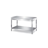 thumbnail of Tavolo inox con ripiano di fondo – Prof. 100 - AISI 304, 60x100x85H