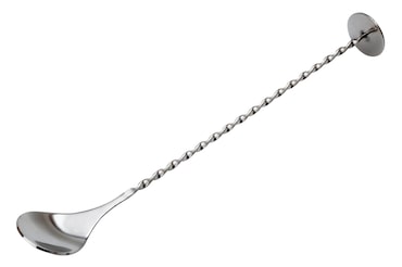 Colher cocktail com espremedor 28cm Aço inoxidável