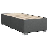 thumbnail of vidaXL Boxspringbett mit Matratze Dunkelgrau 80x200 cm Stoff