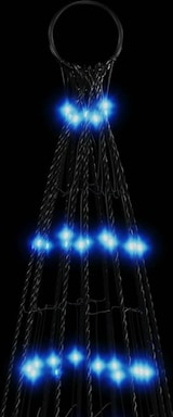 thumbnail of vidaXL LED-Weihnachtsbaum für Fahnenmast 1534 LEDs Blau 500 cm