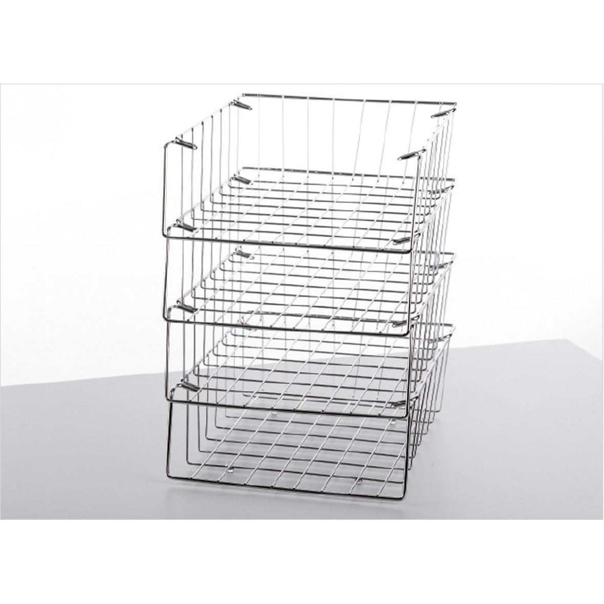 Briefablage-Set Langformat Set 2 4 Körbe B4 chrom