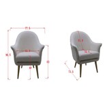 thumbnail of Fauteuil Tiffany vert -   Tissu Amadeus 73.50x77.50 cm