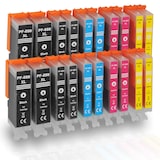 thumbnail of 20 Tinten von D&C kompatibel Canon PGI-550 XL, CLI-551 XL Druckerpatronen Tintenset alle Farben