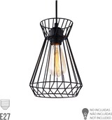 thumbnail of EDM - Metallic-Deckenleuchte E27 60W Schwarz Farbe Ø19X26X130Cm Edm