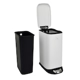 thumbnail of SVITA TS12 prullenbak pedaalemmer afvalbak 12l incl. binnenemmer pedaal wit