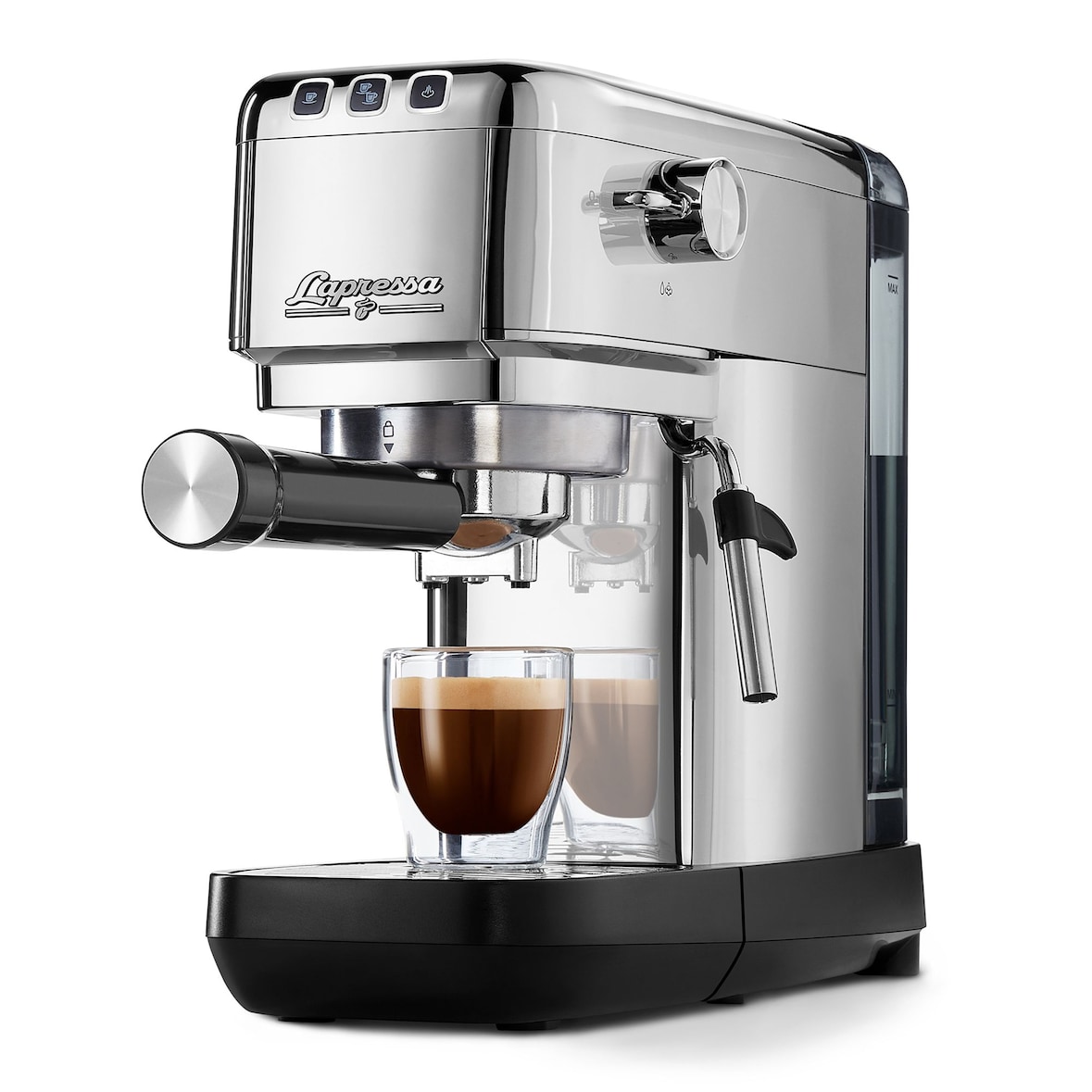 Tchibo Siebträger Espressomaschine „Lapressa“, Edelstahl