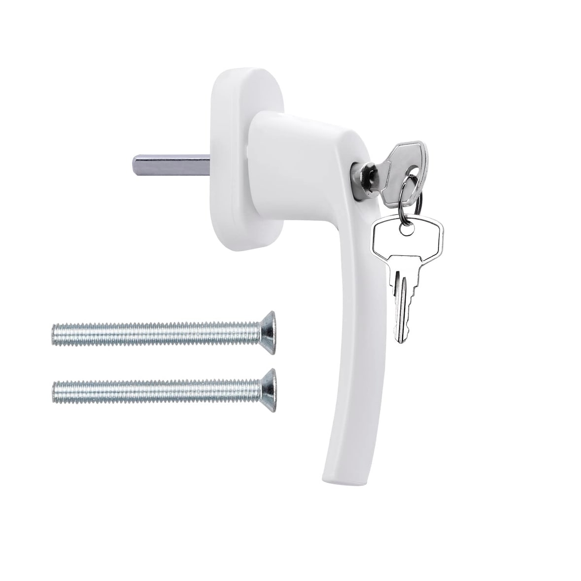 Abschließbare Fenstergriffe 8 Stück Aluminium Terrassentür Griff Balkontürgriff Fenstergriffe weiß