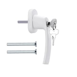 thumbnail of Abschließbare Fenstergriffe 8 Stück Aluminium Terrassentür Griff Balkontürgriff Fenstergriffe weiß