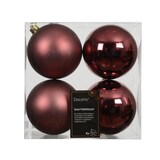 thumbnail of 4 Weihnachtskugeln 10cm Kunststoff klassisch & bruchsicher Christbaumkugeln Weihnachtsbaumkugeln Christbaumschmuck Weihnachtsbaumschmuck Braun