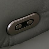 thumbnail of Relaxsessel HWC-L10, TV-Sessel Liegesessel, Liegefunktion drehbar, elektrisch verstellbar Voll-Leder ~ grau